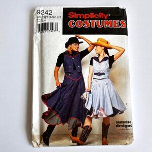 Simplicity Sewing Pattern Western Prairie Costume Skirt Size 10-16 9242 Uncut